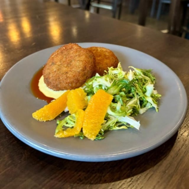 Fried Crab Cakes.
