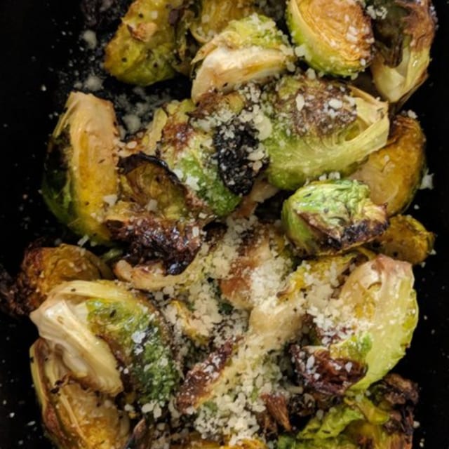 Parmesan-Roasted Brussels Sprouts.