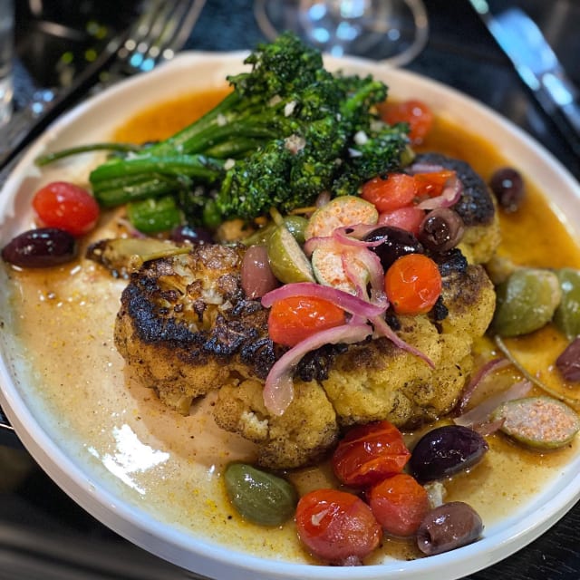 Cauliflower Steak Provençal.